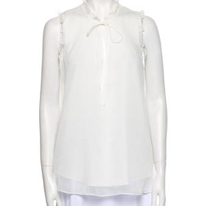 HAUTE HIPPIE V-Neck Sleeveless Blouse NWT